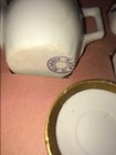 Antique Doll Tea Set Germany Teeny Porcelain W Org Box Gold Trim