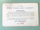 1887 Peoples Line Of Steamers   Steamboats Ticket Pass