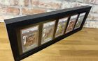 Psa Cgc Graded Wall Or Desk Mounted Display Black Frame  holds 5 Graded Cards 
