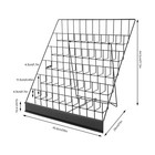 6 Tier Wire Countertop Rack Comic Book Rack Book Display Stand For Books Dvd Cd