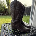 Tony Lama 657 Mens Cowboy Boots Size 9 Brown Leather Western Classic Round Toe