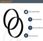 Jedeleos Replacement Belts For Dirt Devil  royal  Upright 2-pack  Black