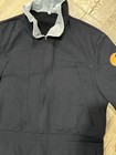 Carhartt Black Twill Work Coveralls Jumpsuit Full Zip Size L Relaxed Fit