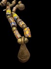 Antique African Bell Amulet Trade-beads 24    Necklace Currency Millefiori Read 