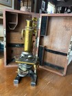C  Reichert  Wien Viii  Bennogasse 26   Late 19th-century Brass Microscope