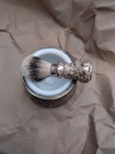 Restored Antique vintage Shaving Brush Set New 16mm Silver Tip Badger Knot 