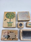 Vintage Rubber Stamp Mixed Lot Collection Tree 