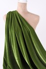 Olive Stretch Velvet Fabric By The Yard For Dresses   Costumes