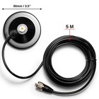 Radioddity Ram5 Antenna Magnet Mount Car Truck Mobile Radio So-239 Sma-m Us