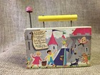1960s Fisher Price    jack   Jill    Tv-radio Wooden Wind Up Music Box Works -vtg 