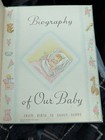 1940s Vintage Baby Record Book    biography Of Our Baby    1941 Nursery Diary