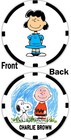  13  Peanuts - Charlie Brown - Charles Schulz - Commemorative Poker Chip -  13 