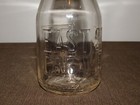 Vintage 1 Pint  Glass Milk Bottle East Side Creamery Saratoga Springs  Ny