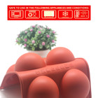 3pcs Silicone Cake Mold Hot Chocolate Bombs Candy Molds 6-cavity Baking Mould