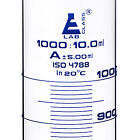 Eisco Labs 1000ml Graduated Cylinder  Class A - Blue Graduations  Round Base