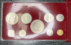 1974 Coins Of The Bahamas Uncirculated Specimen Set Of 9 Coins Franklin Mint