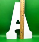 Wood Alphabet Letters A B C D White Crafting Home Decor Kids Room Classroom Art