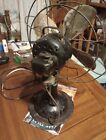 Antique 1890s Cast Iron Steel Blade Robbins Myers Oscillating  Fan  working 