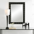 Uttermost 09941 Studded 43 25 X 31 75 Inch Matte Black Mirror