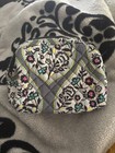 Vera Bradley Retired Heritage Leaf Floral Cosmetic Bag Makeup Pouch Travel Case
