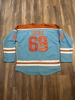 Shoresy Sudbury Blueberry Bulldogs Hockey Jersey Shore 69 Blue Orange Xxl