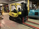 2017 Hyster 5000 Lb Solid Pneumatic Forklift With Triple Mast Ss fp