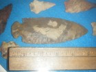 10 X 10   In      Framed Shadowbox Arrowheads From  Lafayette Co  Fl