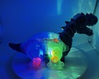 Dino Light-up Musical Walking Gear Dinosaur Toy Dt-524 Blue Transparent