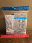 New Stafford Mens Dry cool Boxer Briefs Sz M White Blended Cotton 4pk Quick Dri