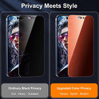  2-pack For Iphone 17 Pro Sunset Color Privacy Screen Protector - Gradient Purpl