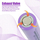 2pcs 3 7v Rechargeable Batteries Flat Top With Plastic Storage Case Holder