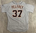 Mike Pelfrey Game Worn Detroit Tigers Jersey  Mlb Auth  Photomatched  gray 