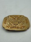Born In The Usa Strong Free Proud Eagle Rm Fay Gold Tone Belt Buckle