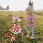 Double Doll Stroller For Baby Dolls Twin   Toy Floral