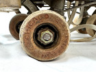 Vintage 1950s Roller Skates With Wood Wheels Women   s Size 7 White