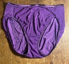 Lot Of 2 Vintage Vanity Fair Hi-cut Panties Size 8 xl Purple Nwot