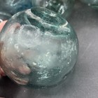 Japanese Glass Fishing Floats 2-3    Lot-6 Round Net Buoy Balls Authentic Vtg