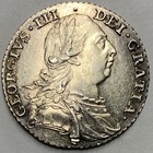 Great Britain George Iii Beautiful 1787 Shilling Silver Coin W Semee Of Hearts