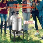 Vevor 100 Qt Seafood Boiling Kit With Strainer Outdoor Crab Crawfish Cooking Pot