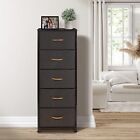 Nightstand With 5 Drawers - Bedside Furniture   Night Stand End Table Dresser