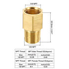 2pcs 1 8 Npt Male X 1 8 Npt Female Brass Pipe Fitting Hex Reducer Adaptor
