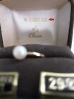 New Vintage 14kt Gold Filled 6mm Cultured Pearl Ring Size 5 Made By Classic