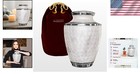 Elegant Threaded Lid Burial Urn For Adult Human Ashes - Extra Large Capacity