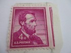 Rare Abe Lincoln 4c Perf Imperf Error On Paper 