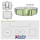24 Inch 16 Panels Cat Dog Playpen Large Crate Fence Pet Kennel Exercise Cage
