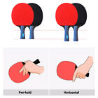 1 Pair Professional Table Tennis Ping Pong Racket Paddle Bat 3pcs Balls Bag Set