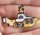 Beatles Pin Metal Enamel Set Lot Lapel Yellow Submarine English Rock Band Pins 