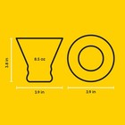 Joyjolt Afina Stemless Martini Glasses Set Of 4  8 5oz Liquor Drinking Glasse   