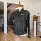 Rare Women s Harley Davidson 100th Year Anniversary Leather Biker Jacket Small