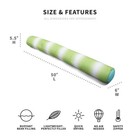 Noodle Pool Floats Pack No Inflation Needed Quick Drying Jumbo Rolling Wave Lime